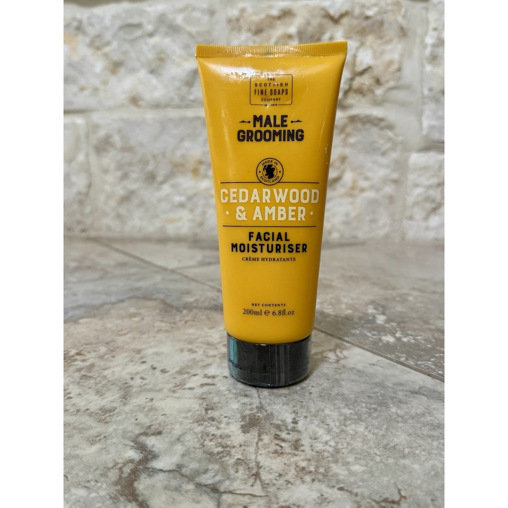 Scottish Fine Soaps CEDARWOOD & AMBER Facial Moisturiser Male Grooming 6.8oz NEW